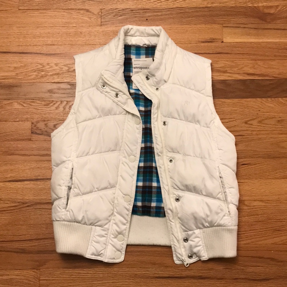 White Puffer Vest